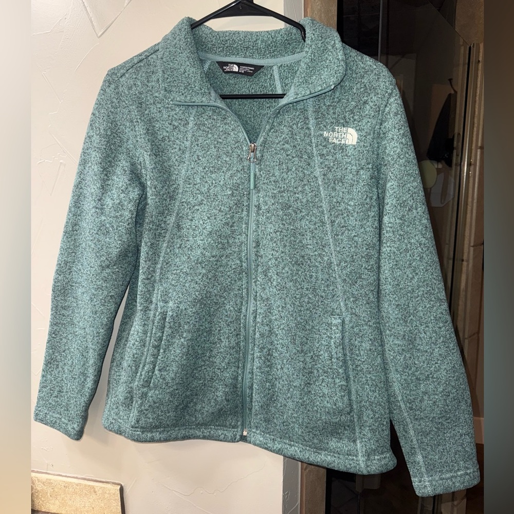 The North Face Teal Zip-Up Fleece Jacket